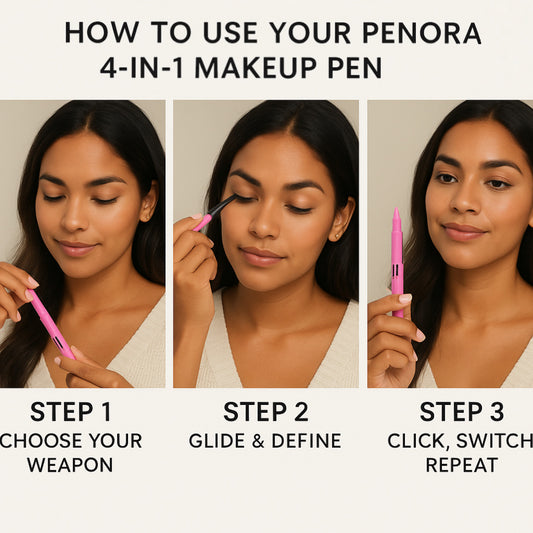 P E N O R A   |   4-In-1 Ultimate Makeup Pen